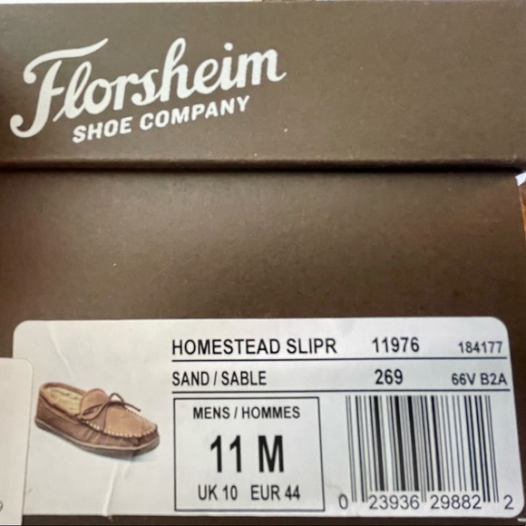 Florsheim Moc Toe Tie Slipper Men Size 11 New - Picture 8 of 9